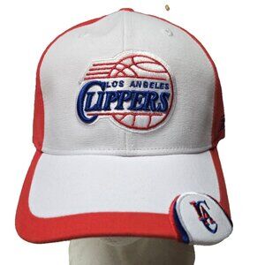 Reebok NBA Los Angeles Clippers Hat Cap Red Adjustable Basketball New w/ Tag
